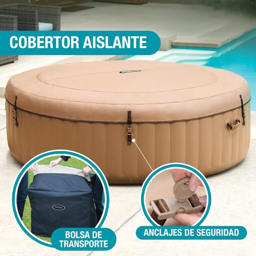 Jacuzzi inflable intex 28428EX con su cobertor